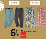 Pantalon nuit adulte - TISSAIA en promo chez E.Leclerc Rouen à 6,95 €