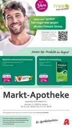 mea - meine apotheke Prospekt für Pfullingen: "Unsere August-Angebote", 4 Seiten, 01.08.2026 - 31.08.2026