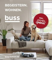 Aktueller buss Möbel & Einrichtung Prospekt in Bad Zwischenahn und Umgebung, "BEGEISTERN. WOHNEN. buss" mit 34 Seiten, 25.07.2025 - 04.08.2025