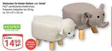 Sitzhocker für Kinder Elefant im Angebot bei GLOBUS in Völklingen Sitzhocker für Kinder Elefant Angebote von KESPER bei GLOBUS Völklingen für 14,99 €