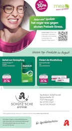 mea - meine apotheke Prospekt für Grafenau mit 4 Seiten mea - meine apotheke Prospekt für Grafenau: "Unsere August-Angebote", 4 Seiten, 01.08.2025 - 31.08.2025