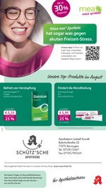 Aktueller mea - meine apotheke Apotheken Prospekt in Renningen und Umgebung, "Unsere August-Angebote" mit 4 Seiten, 01.08.2025 - 31.08.2025