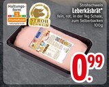 Leberkäsbrät von Strohschwein im aktuellen EDEKA Prospekt für 0,99 €