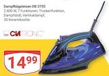 Dampfbügeleisen DB 3755 im Angebot bei GLOBUS in Völklingen Dampfbügeleisen DB 3755 Angebote von Clatronic bei GLOBUS Völklingen für 14,99 €
