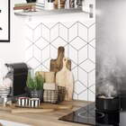 Crédence réversible géométrique blanc/blanc - C&L dans le catalogue Brico Dépôt