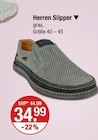 Herren Slipper im V-Markt Prospekt Herren Slipper von im aktuellen V-Markt Prospekt für 34,99 €