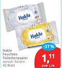 Feuchtes Toilettenpapier von Hakle für 1,11 € bei budni im Angebot Feuchtes Toilettenpapier von Hakle im aktuellen budni Prospekt