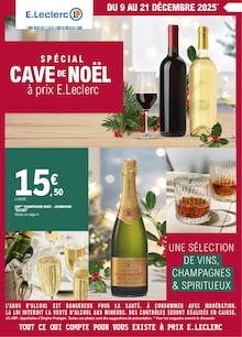 Catalogue E.Leclerc de la semaine 51, "SPÉCIAL CAVE DE NOËL à prix E.LECLERC", page 1, 09/12/2025 - 21/12/2025 Prospectus E.Leclerc en cours, "SPÉCIAL CAVE DE NOËL à prix E.LECLERC", page 1 sur 16