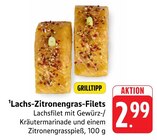Aktuelles Lachs-Zitronengras-Filets Angebot bei E center in Darmstadt ab 2,99 €