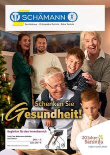 Schämann Orthopädie-Technik GmbH Prospekt Schenken Sie Gesundheit! mit 6 Seiten