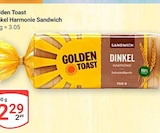 Dinkel Harmonie Sandwich Angebote von Golden Toast bei GLOBUS Salzgitter für 2,99 €