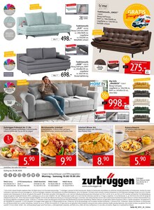 Couch im Zurbrüggen Prospekt "MITNAHME MÖBEL" mit 42 Seiten (Oberhausen)