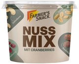Nuss Mix mit Cranberries im Angebot bei REWE in Recklinghausen Nuss Mix mit Cranberries Angebote von Farmer's Snack bei REWE Recklinghausen für 2,69 €