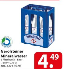 Gerolsteiner Mineralwasser bei famila Nordost in Bielefeld Gerolsteiner Mineralwasser im Angebot bei famila Nordost Bielefeld für 4,49 €