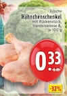 Frische Hähnchenschenkel bei EDEKA im Emmerich Prospekt für 0,33 €