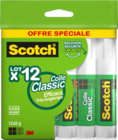 LOT DE 12 BATONS DE COLLE 8G SCOTCH - SCOTCH en promo chez Auchan Hypermarché Bordeaux à 5,75 €