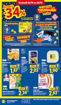Promotion Plat à tarte dans le prospectus Lidl, valable du 22/10/2026 au 28/10/2026 Promo Plat à tarte dans le catalogue Lidl du moment à la page 16