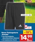 Herren Trainingsshorts "Entrada" im Netto Marken-Discount Prospekt Herren Trainingsshorts "Entrada" von Adidas im aktuellen Netto Marken-Discount Prospekt für 14,99 €