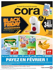 Catalogue Cora à Heillecourt cette semaine, valable du 22/11/2022 au 28/11/2022 Prospectus Cora à Heillecourt, "Black Friday : lumière sur nos meilleurs prix", 44 pages de promos valables du 22/11/2022 au 28/11/2022