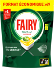 TABLETTES LAVE VAISSELLE TOUT EN 1 FAIRY - FAIRY - Auchan Hypermarché à Bagnolet TABLETTES LAVE VAISSELLE TOUT EN 1 FAIRY - FAIRY en promo chez Auchan Hypermarché Bagnolet à 5,57 €