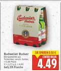 Original Czech Lager von Budweiser Budvar für 4,49 € bei E center im Angebot Original Czech Lager von Budweiser Budvar im aktuellen E center Prospekt