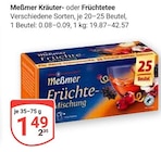 Kräutertee Angebote von Meßmer bei GLOBUS Nettetal für 1,49 €