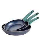 Lot de 3 poêles - CARREFOUR HOME à 29,99 € dans le catalogue Carrefour Market