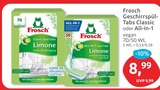 Classic Spül-Tabs Limone Angebote von Frosch bei budni Buchholz für 8,99 €