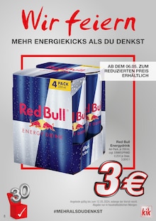 Red Bull im KiK Prospekt "Wir feiern" mit 30 Seiten (Raguhn-Jeßnitz)