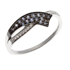 Bague en or gris et rhodié saphirs et diamants à E.Leclerc dans Bonnœuvre
