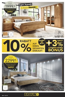 Bett im BRAUN Möbel-Center Prospekt "BRAUN NEWS" mit 22 Seiten (Reutlingen)