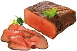 Rinder-Roastbeef, Rinder Roastbeef »Royal« oder »Fleur de Sel« im Angebot bei REWE in Lemgo Rinder-Roastbeef, Rinder Roastbeef »Royal« oder »Fleur de Sel« Angebote von Eigene Herstellung bei REWE Lemgo für 3,99 €
