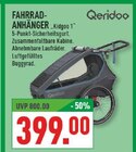Kidgoo 1 Fahrradanhänger Angebote von Qeridoo bei Marktkauf Hemer für 399,00 €