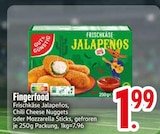 Frischkäse Jalapeños oder Chili Cheese Nuggets oder Mozzarella Sticks Angebote von Gut & Günstig bei EDEKA Augsburg für 1,99 €