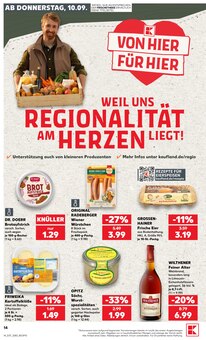 Wiener Würstchen im Kaufland Prospekt "Hier bin ich richtig" mit 75 Seiten (Dresden)