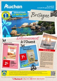 Catalogue Auchan Hypermarché avec 12 pages de promos Prospectus Auchan Hypermarché, "DÉGUSTONS LA BRETAGNE !", pages, 19/09/2023 - 25/09/2023