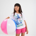 T-shirt manches courtes coton Stitch blanc fille en promo chez La Halle T-shirt manches courtes coton Stitch blanc fille dans le catalogue La Halle