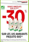 -30% REMISE IMMÉDIATE SUR LE 2ÈME SUR LES JUS AMBIANTS PAQUITO BIO à Intermarché dans Le Péage-de-Roussillon