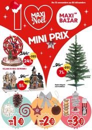 Prospectus Maxi Bazar, "MAXI Nöel mini prix" à Amiens et alentours, 26 pages, 15/11/2023 - 03/12/2023 Catalogue Maxi Bazar "MAXI Nöel mini prix" à Amiens et alentours, 26 pages, 15/11/2023 - 03/12/2023