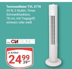 Aktuelle Ventilator Angebote bei GLOBUS in Siegen (Universitätsstadt) Aktuelles Turmventilator TVL 3770 Angebot bei GLOBUS in Siegen (Universitätsstadt) ab 24,99 €