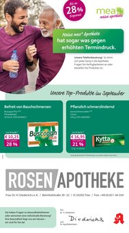 mea - meine apotheke Prospekt der Woche "Unsere September-Angebote" Seite 1, 01.09.2025 bis 30.09.2025 für Trier Aktueller mea - meine apotheke Prospekt "Unsere September-Angebote" Seite 1 von 4 Seiten für Trier