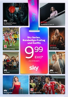 Aktueller Sky Prospekt (Grünstadt, 1 Seite zum blättern Sky Prospekt Sky Serien, Bundesliga-Freitag und Netflix mit 1 Seite
