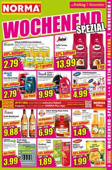 Norma Prospekt der aktuellen Woche, gĂŒltig von 03.11.2025 bis 08.11.2025 Aktueller Norma Prospekt "Mehr fĂŒrs Geld" mit 20 Seiten
