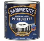 Peinture métal direct sur rouille brillant laqué blanc - Hammerite en promo chez Castorama Marseille à 59,90 €
