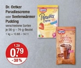 Paradiescreme oder Seelenwärmer Pudding von Dr. Oetker im aktuellen V-Markt Prospekt für 0,79 €