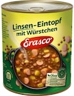 Linsen-Eintopf mit Würstchen Angebote von Erasco bei REWE Göppingen für 1,99 €