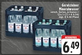 EDEKA Iserlohn - Mineralwasser Angebot im Prospekt Mineralwasser bei EDEKA im Iserlohn Prospekt für 6,49 €