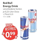 Red Bull im V-Markt Prospekt Energy Drink von Red Bull im aktuellen V-Markt Prospekt für 0,99 €