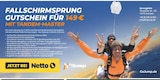 Fallschirmsprung Gutschein Angebote von Go Jump bei Netto mit dem Scottie Rostock für 149,00 €