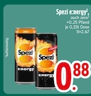 Spezi e:nergy im EDEKA Prospekt Spezi e:nergy von im aktuellen EDEKA Prospekt für 0,88 €